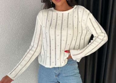 Μπλούζα Strasy Λευκή - Amelie's - 