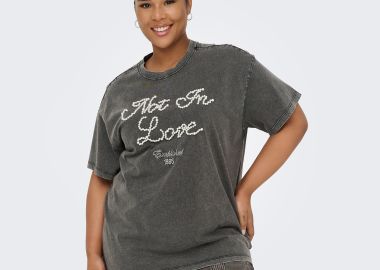 Μπλούζα t-shirt Cartulina - ONLY CARMAKOMA - 