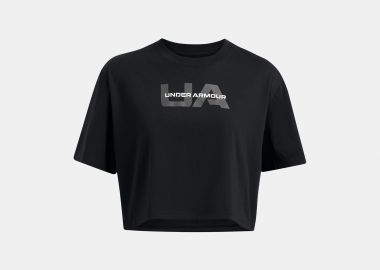 Μπλούζα UA Boxy Crop Branded Short Sleeve - UNDER ARMOUR - 