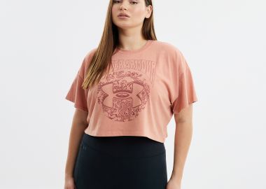 Μπλούζα UA Heavyweight Dusk to Dawn Crop Short Sleeve - UNDER ARMOUR - 