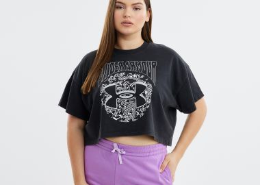 Μπλούζα UA Heavyweight Dusk to Dawn Crop Short Sleeve - UNDER ARMOUR - 