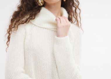 Μπλουζοφόρεμα Πλεκτό Με Χαλαρό Λαιμό -  - 