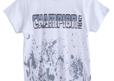 ΜΠΛΟΥΖΑ - ΛΕΥΚΟ ΓΚΡΙ ΛΕΥΚΟ ΓΚΡΙ - Frenzy style - 