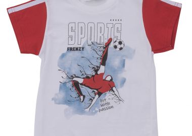 ΜΠΛΟΥΖΑ - ΛΕΥΚΟ ΚΟΚΚΙΝΟ ΛΕΥΚΟ ΚΟΚΚΙΝΟ - Frenzy style - 