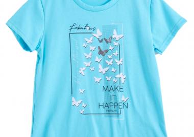 ΜΠΛΟΥΖΑ - Τυρκουαζ ΤΥΡΚΟΥΑΖ - Frenzy style - 