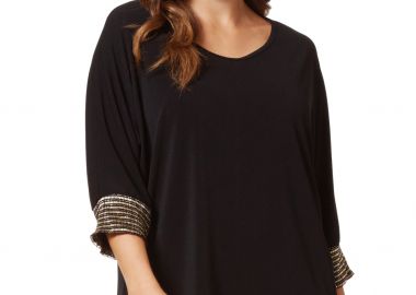 ΜΠΛΟΥΖΑ ΜΕ ΛΕΠΤΟΜΕΡΕΙΑ ΑΠΌ ΧΡΥΣΟ ΠΛΙΣΣΕ - Anna Raxevsky - 