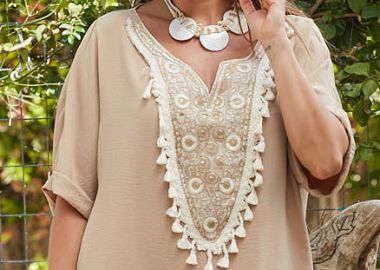 ΜΠΛΟΥΖΑ ΜΕ ΜΟΤΙΦ ΚΑΙ ΤΡΕΣΑ - Anna Raxevsky - 