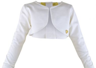 Μπολερό με φιόγκο στο πίσω μέρος - Εκρού 45-115393-5 - energiers - 