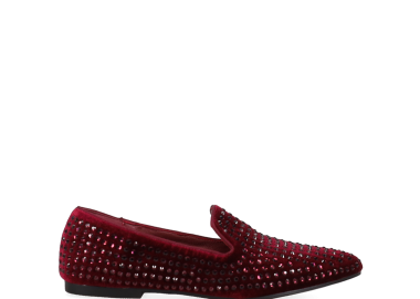 Μπορντώ βελούδινο loafer - MIGATO - 