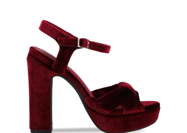 Μπορντώ βελούδινο πέδιλο - MIGATO - 
