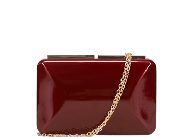 Μπορντώ clutch τσαντάκι - MIGATO - 