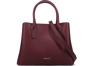 Μπορντώ τσάντα χειρός - MIGATO - 