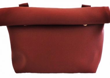 Μπορντώ Τσάντα Χειρός με αλυσίδα -  - 