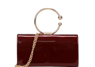 Μπορντώ τσαντάκι χειρός - MIGATO - 