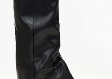 Μπότα σε στυλ γκέτα - Μαύρο - Issue - 