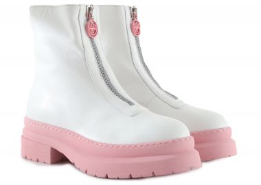 Μποτάκια Chiara Ferragni Combat Booties CF3034_072-WHITE Γυναικείο - Chiara Ferragni - 