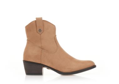 Μποτάκια cowboy σουέτ πούρο ΠΟΥΡΟ - Tsoukalas - 