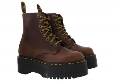 Μποτάκια Dr. Martens 1460 Pascal Max Classic Pull Up 31102201-Dark Brown Γυναικείο - Dr. Martens - 
