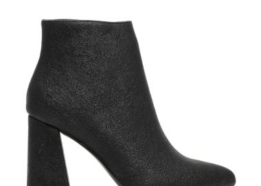 Μποτάκια μαύρα δερματίνη γυαλιστερά ΜΑΥΡΟ - Tsoukalas - 