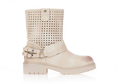 Μποτάκια με διάτρητο σχέδιο και τόκες ΜΠΕΖ - Tsoukalas - 