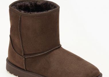 Μποτάκια με γούνα - Καφέ - Issue - 