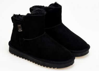 Μποτάκια με γούνα - Μαύρο - Issue - 
