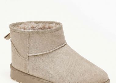 Μποτάκια με γούνα - Μπεζ - Issue - 