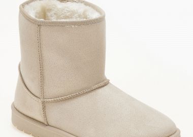 Μποτάκια με γούνα - Μπεζ - Issue - 