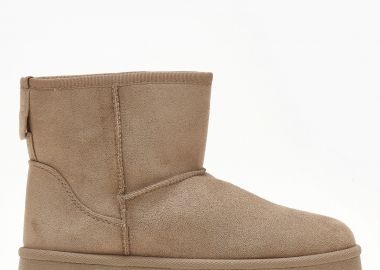 Μποτάκια με γούνα και ψηλή σόλα - Πούρο - Issue - 