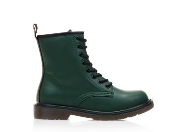 Μποτάκια πράσινα δερματίνη δετά ΠΡΑΣΙΝΟ - Tsoukalas - 