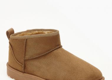 Μποτάκια suede με επένδυση - Κάμελ - Issue - 