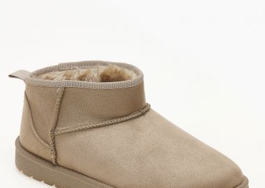 Μποτάκια suede με επένδυση - Πούρο - Issue - 