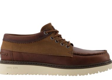 Μποτάκια TOMS Trlv Lite Forrest 10021387-OAK BROWN LEATHER-WAXED CANVAS Ανδρικό - TOMS - 