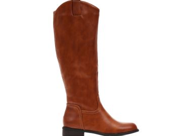 Μπότες κάμελ δερματίνη ΚΑΜΕΛ - Tsoukalas - 