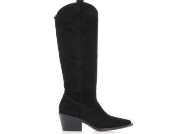 Μπότες μαύρες cowboy ΜΑΥΡΟ - Tsoukalas - 