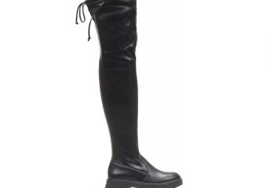 Μπότες μαύρες δερματίνη κάλτσα ΜΑΥΡΟ - Tsoukalas - 