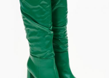 Μπότες με χοντρό τακούνι - Πράσινο - Issue - 