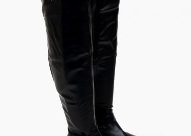 Μπότες over the knee με ελαστική εφαρμογή - Μαύρο - Issue - 