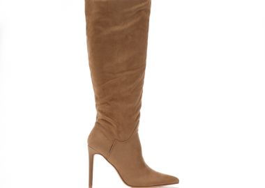 Μπότες πούρο σουέτ μυτερές ΠΟΥΡΟ - Tsoukalas - 