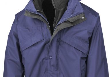 Μπουφάν 3 σε 1 με Fleece R068X Result Black Royal - Result - 