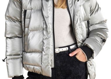 Μπουφάν Attrattivo Με Κουκούλα 9921819-SILVER Γυναικείο - Attrattivo - 