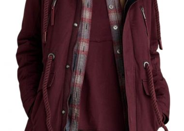 Μπουφάν Attrattivo Παρκά Με Κουκούλα 9921816-OXBLOOD Γυναικείο - Attrattivo - 