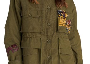 Μπουφάν Attrattivo Παρκά Με Σχέδιο 9921818-OLIVE Γυναικείο - Attrattivo - 