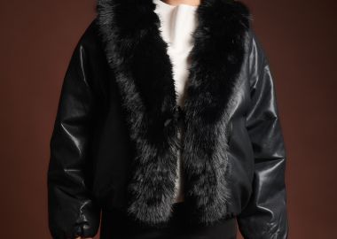 Μπουφάν Bomber Double Face Με Αποσπώμενη Γούνα -  - 