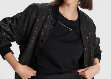 Μπουφάν bomber με κουμπιά - 5206634971289 -  - 