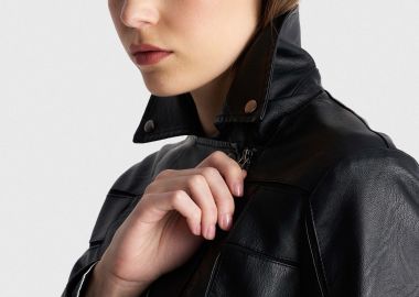 Μπουφάν δερματίνη biker - 5206179077101 -  - 