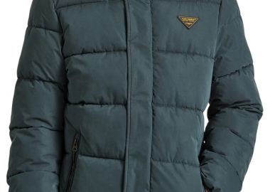Μπουφάν Funky Buddha Puffer Με Αποσπώμενη Κουκούλα FBM010-034-01-FOREST GREEN Ανδρικό - Funky Buddha - 