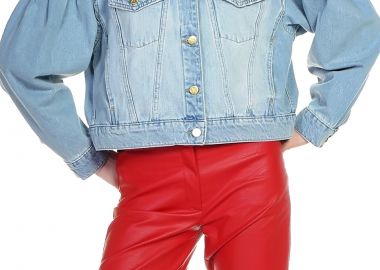 Μπουφάν Kendal + Kylie Balloon Cropped Denim KKW3716106-DARK WASH Γυναικείο - Kendal + Kylie - 