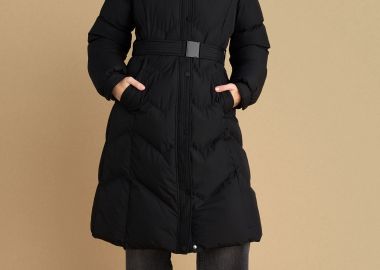 Μπουφάν μακρύ αδιάβροχο με ζώνη - 5206634994141 -  - 