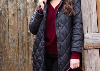 Μπουφάν μακρύ καπιτονέ με αποσπώμενη κουκούλα -  - 